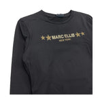 MARC ELLIS shirt girocollo tinta unitacon stampa Nero per Bambina JMJTS12466 NERO MARC ELLIS 