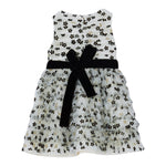 LIU JO abito giromanica tinta unita con tulle e fori Panna per Neonata KF4103N PANNA LIU JO 