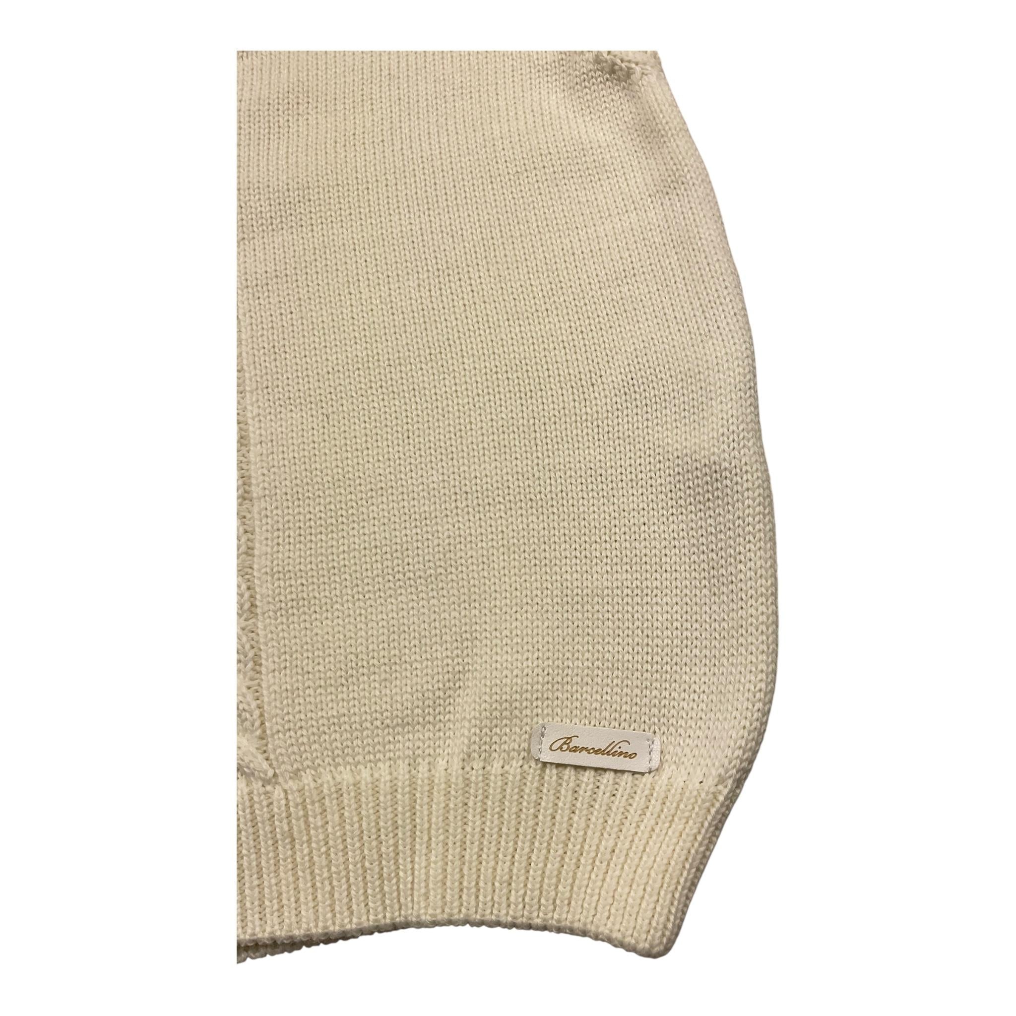 BARCELLINO gilet tinta unita scollo a v Panna per Bambino 105311 PANNA BARCELLINO 