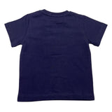 Cesare Paciotti T-Shirt Solid Color Crew Neck with Blue Logo Print for Newborns