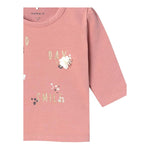 NAME IT shirt tinta unita girocollo con stampa Rosa per Neonata 13225379 ROSA NAME IT 
