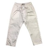 Manuel Ritz Solid Color Pants With Elastic Waist White For Newborn