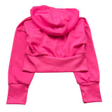 So Twee By Miss Grant Felpa Tinta Unita con Zip E Cappuccio per Bambina ST0002 FUXIA SO TWEE BY MISS GRANT 