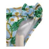 Miranda Costume Model Slip Solid Color with Blue Pattern for Baby Girl