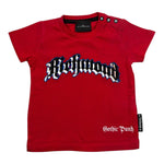 John Richmond T-Shirt Girocollo tinta unita con Stampa Rosso per Neonato RIP23075TS ROSSO JOHN RICHMOND 