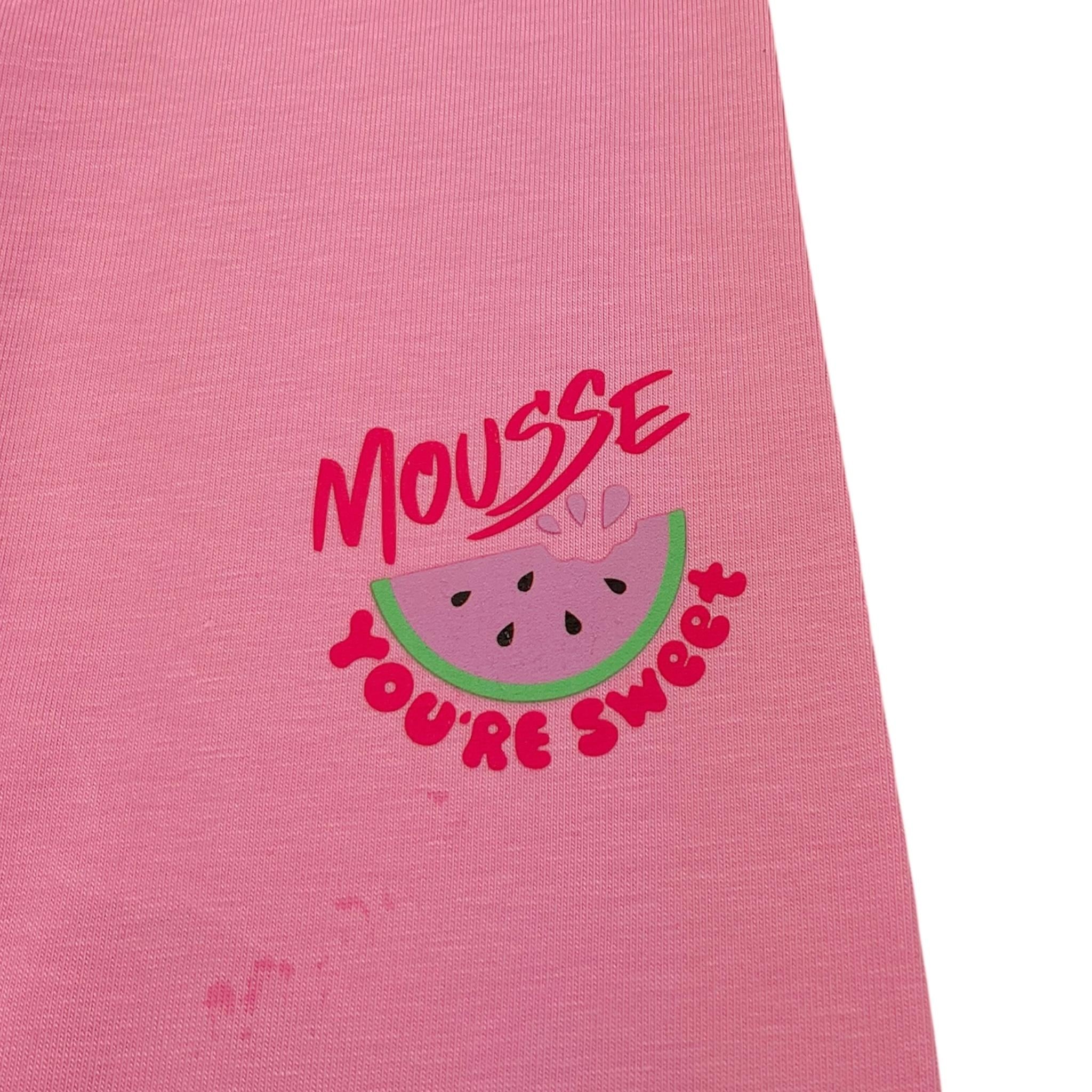 Mousse Leggins Tinta Unita con Stampa per Bambina SKL377P ROSA MOUSSE 