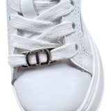 Twinset Sneaker Tinta Unita con Lacci per Neonata 242GCB020N BIANCO TWINSET 