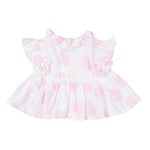 Monnalisa Camicia Mezza Manica Tina Unita per Neonata 31A301 BIANCO MONNALISA 