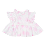 Monnalisa Camicia Mezza Manica Tina Unita per Neonata 31A301 BIANCO MONNALISA 