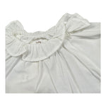 Teddy E Minou Camicia Mezza Manica Tinta Unita per Neonata E25CI008C6039X BIANCO TEDDY E MINOU 