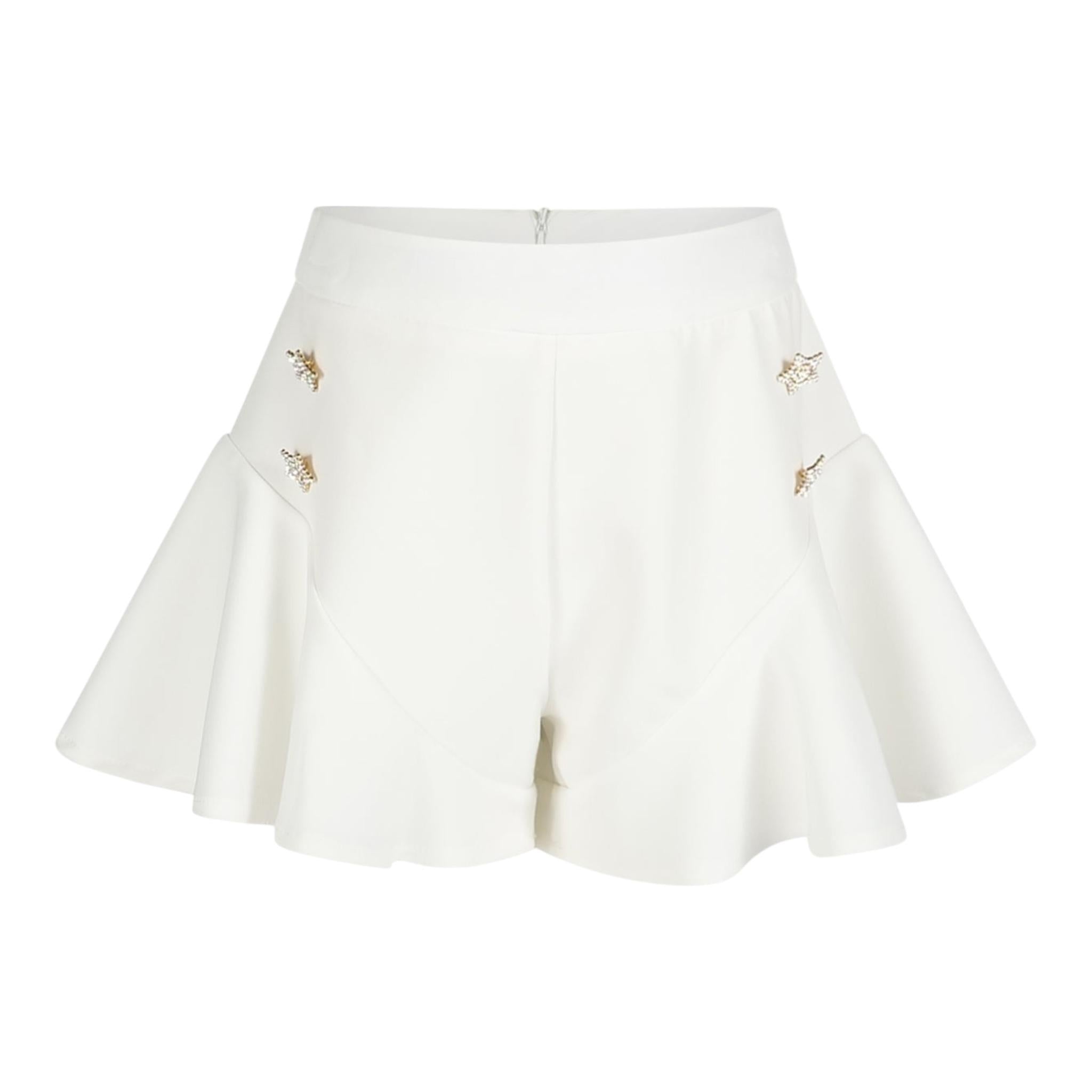 Marc Ellis Short Tinta Unita Modello Gonna per Bambina JMJSO16489 BIANCO MARC ELLIS 