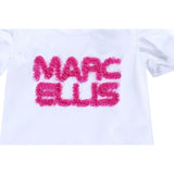 Marc Ellis T-Shirt Tinta Unita con Applicazioni per Neonata JMNTS16768 BIANCO MARC ELLIS 
