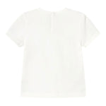 Mayoral T-Shirt Girocollo Tinta Unita con Stampa per Bambina 105 BIANCO MAYORAL 