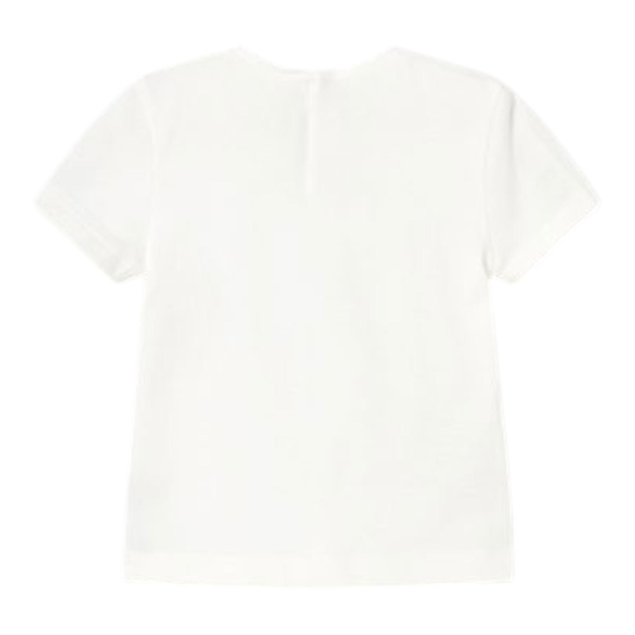 Mayoral T-Shirt Girocollo Tinta Unita con Stampa per Bambina 105 BIANCO MAYORAL 