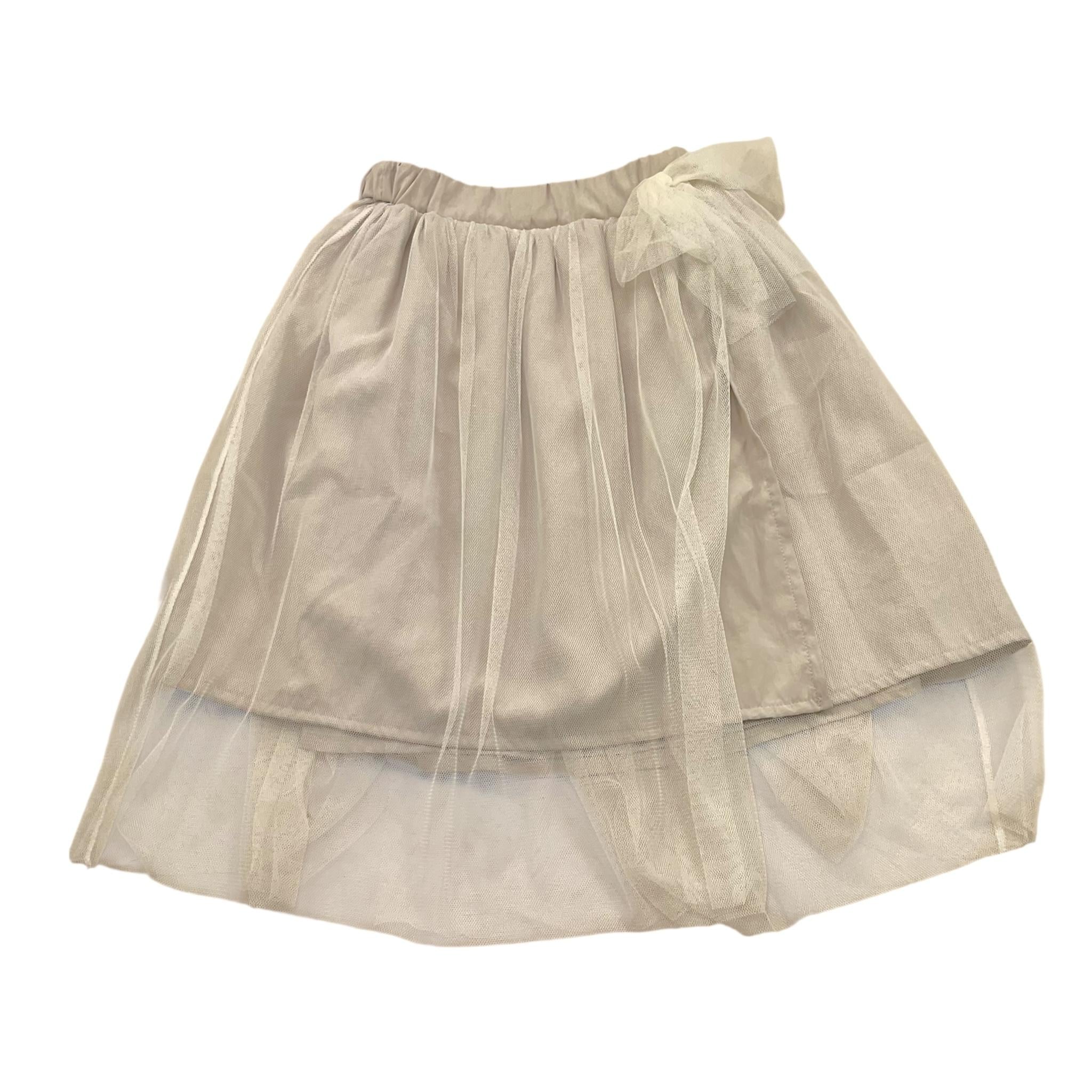 Magil Gonna Tinta Unita con Tulle per Bambina ZM24003 SABBIA MAGIL 