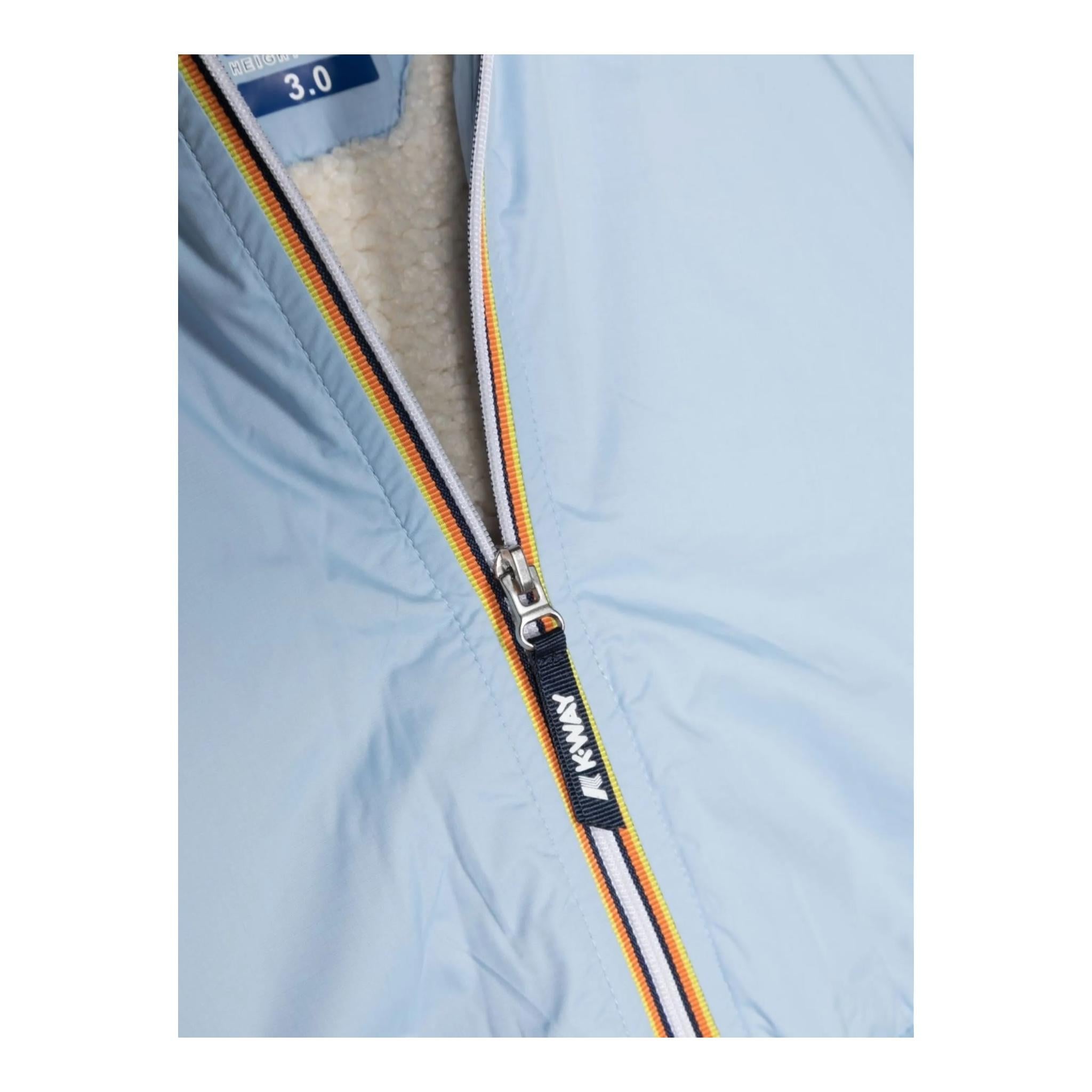 K-WAY giubbino tinta unita con cappuccio in contrasto Azzurro per Neonato K61157WWXX AZZURRO K-WAY 