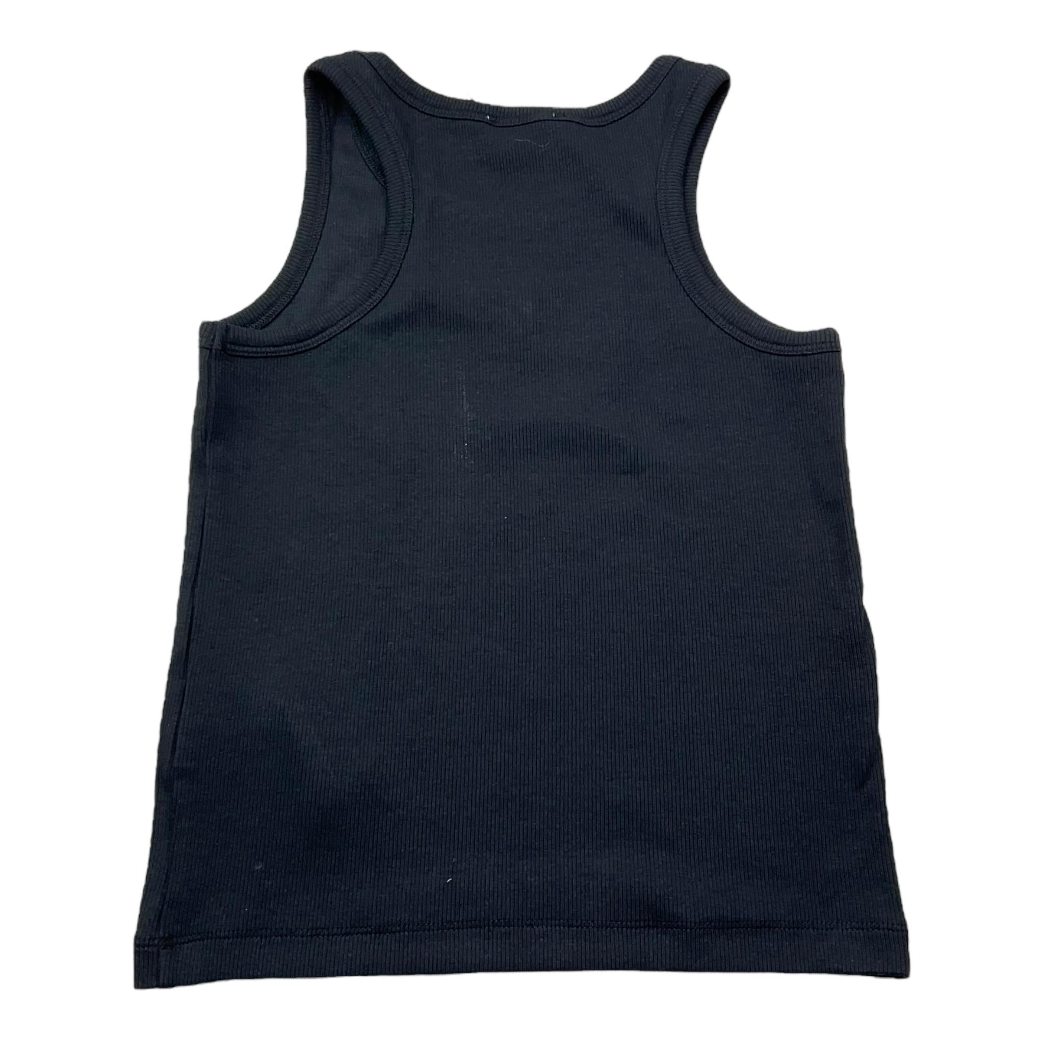 Moschino Canotta Tinta Unita A Costine per Bambina HDM06MX NERO MOSCHINO 