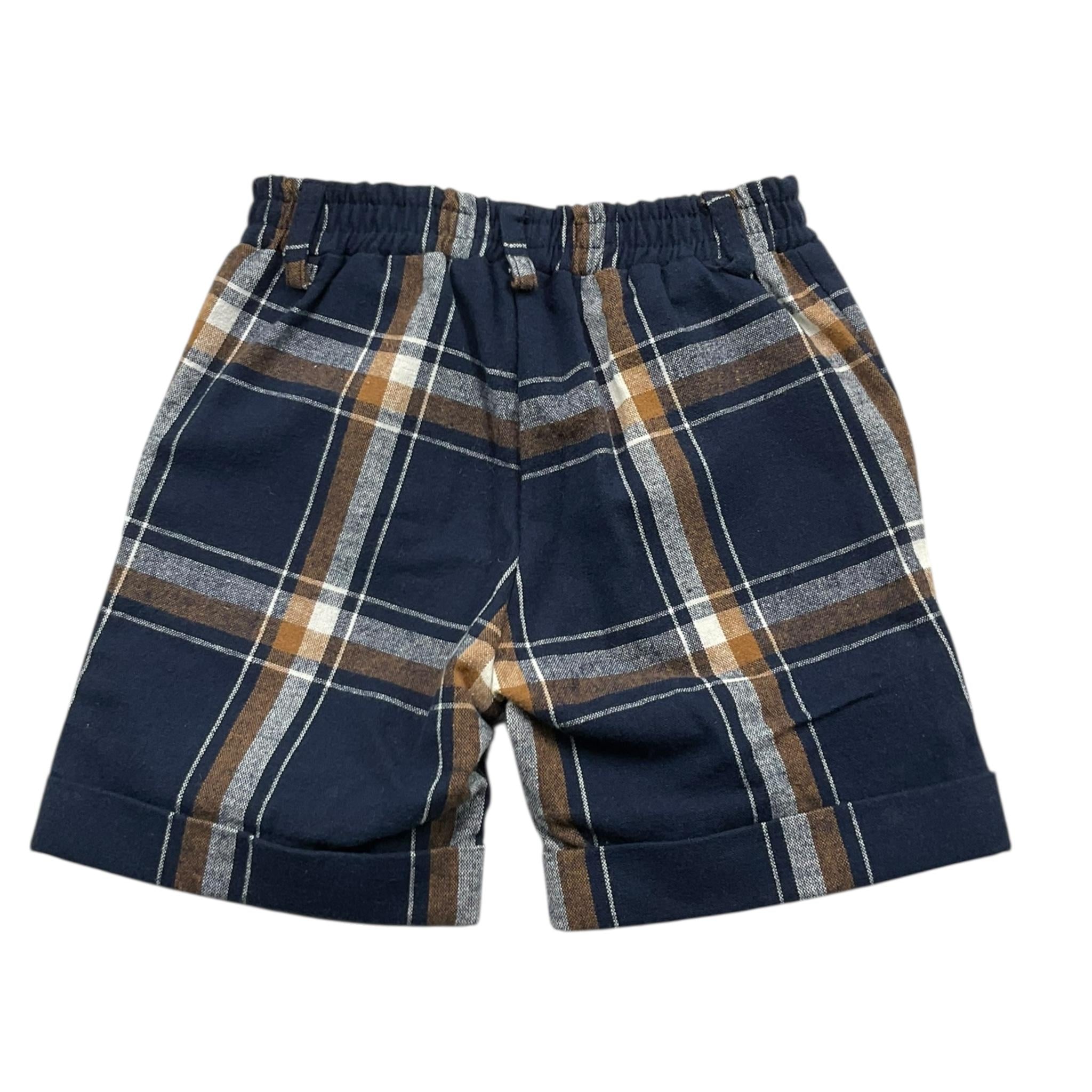 LE BEBE' bermuda tinta unita fantasia a quadri Blu per Bambino LBB3916J BLU LE BEBE' 