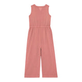Zhoe &amp; Tobiah Solid Color Button Up Ruffles Burgundy Romper For Girls