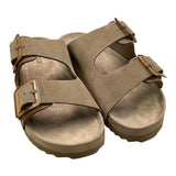 Colors Of California Solid Color Sandals With Buckles Beige For Kids