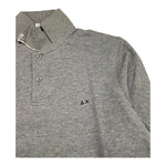 SUN68 polo manica lunga tinta unita Grigio per Bambino 24309 GRIGIO SUN68 