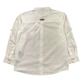 Losan Long Sleeve Shirt Solid Color Korean Collar White for Boys