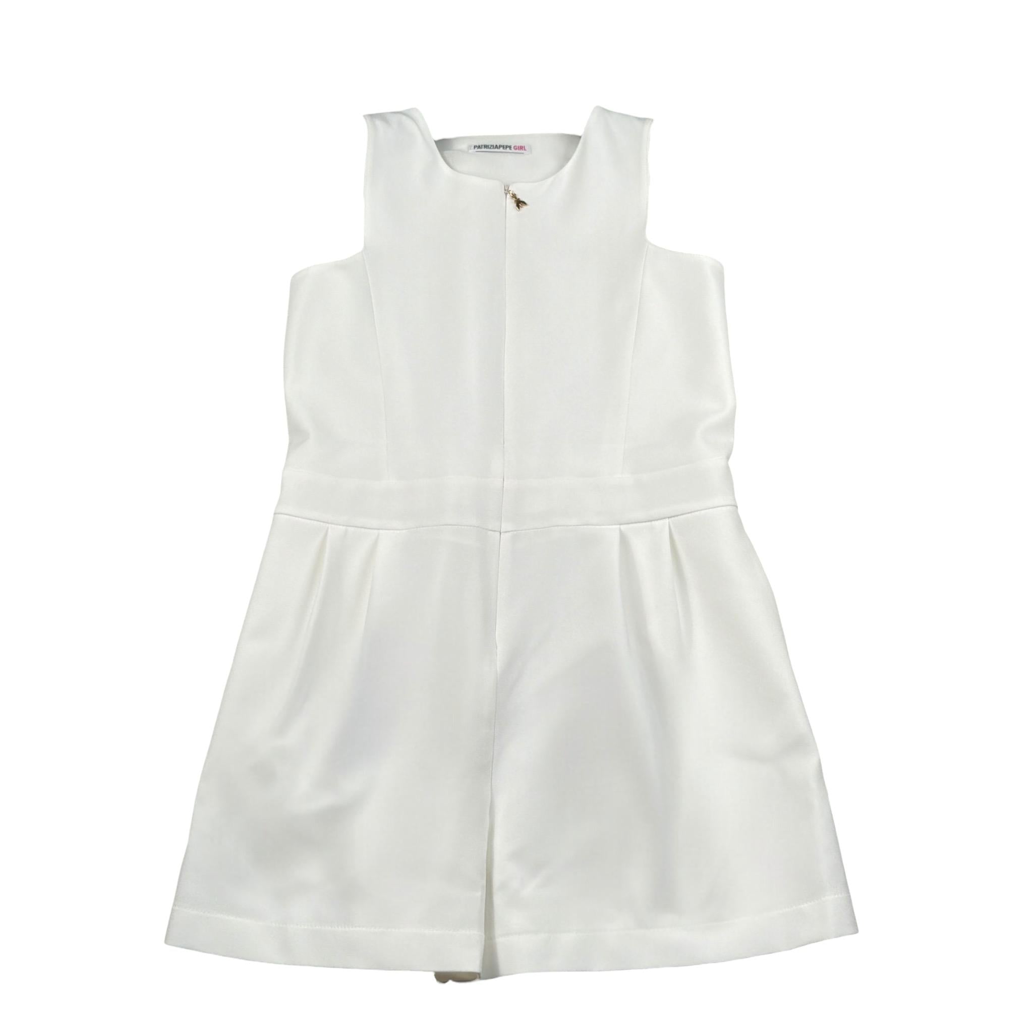 Patrizia Pepe Tutina Intera tinta unita Bianco per Bambina 7T0018X BIANCO PATRIZIA PEPE 