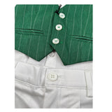 Never Too Completo 4 Pezzi Camicia-Bermuda-Gilet-Papillion Verde per Neonato GM2237NX VERDE NEVER TOO 
