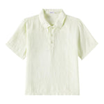 Il Gufo Camicia Mezza Manica Tinta Unita per Neonato P25PC060L6006N VERDE IL GUFO 
