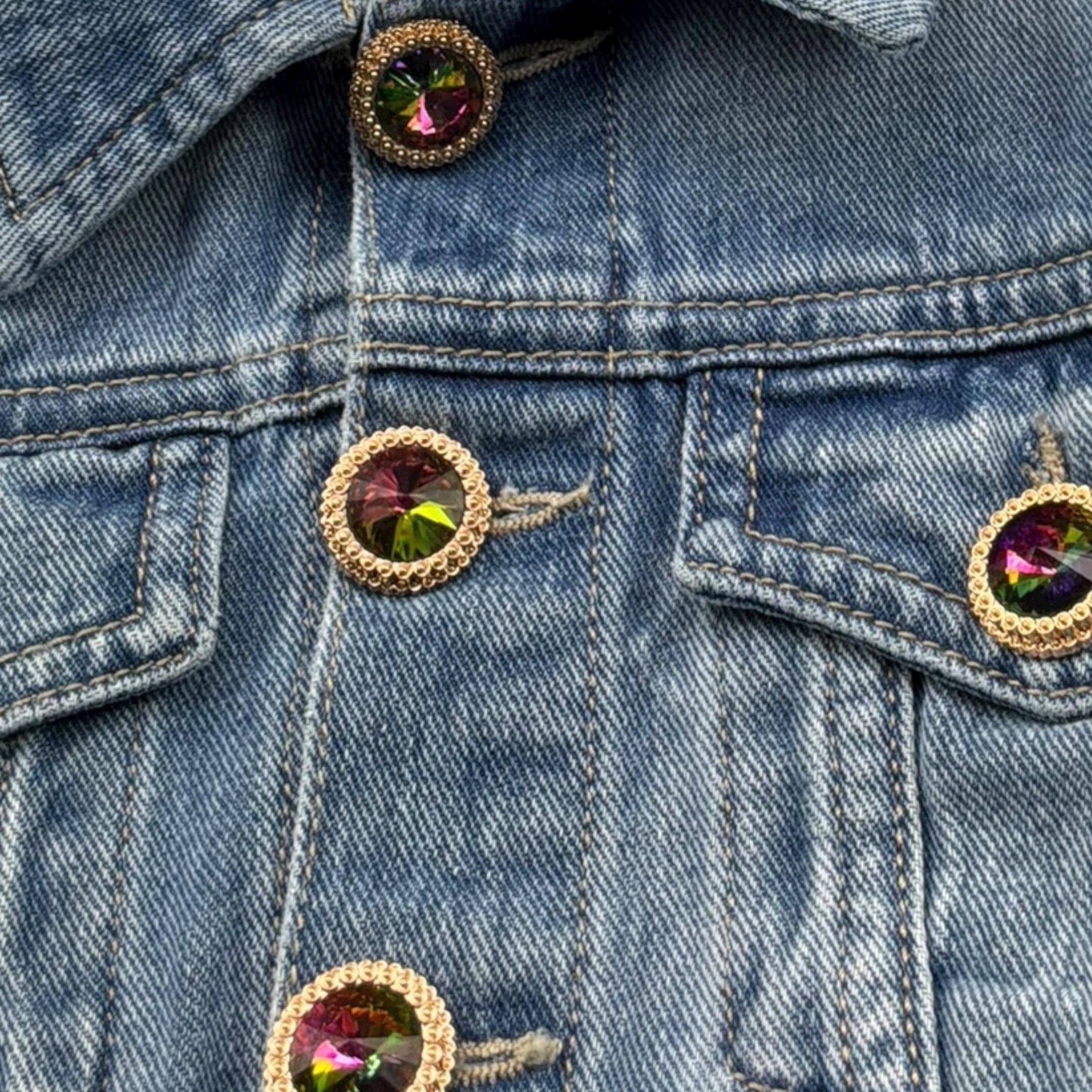 Marc Ellis Giubbino Tinta Unita In Denim per Bambina JMJJK01180 AZZURRO MARC ELLIS 