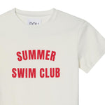 Dou Dou T-Shirt Girocollo Tinta Unita con Stampa per Bambina DW8P81X BIANCO DOU DOU 