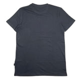 Dan John Black Logo Print Solid Color Crew Neck T-Shirt For Boys
