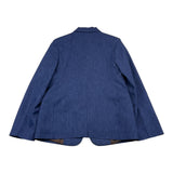 Daniele Alessandrini Single Breasted Blue Solid Color Jacket for Kids