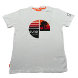 Suns T-Shirt Girocollo tinta unita con Logo Bianco per Bambino TSS123U BIANCO SUNS 