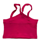 Mariuccia Fuchsia Ribbed Solid Color Top For Girls