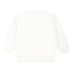 MOSCHINO felpa chiusa girocollo tinta unita con stampa in contrasto Bianco per Neonata M8F04Q BIANCO MOSCHINO 