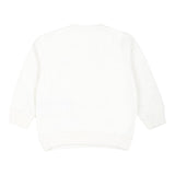MOSCHINO felpa chiusa girocollo tinta unita con stampa in contrasto Bianco per Neonata M8F04Q BIANCO MOSCHINO 