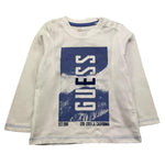 GUESS shirt girocollo tinta unita con stampa in contrasto Bianco per Neonato N4BI14I3Z14X BIANCO GUESS 