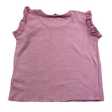 Babe &amp; Tess Solid Color Crew Neck Pink Tank Top For Baby Girl