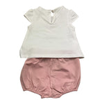 Mayoral Completo 2 Pezzi Canotta-Culotte per Neonata 1663 BIANCO/ROSA MAYORAL 