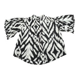 Kaos Camicia Bicolore con Stampa per Bambina KS199 PANNA KAOS 