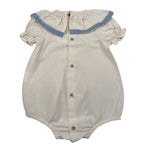 Babidu Pagliaccetto Tinta Unita con Fiocco per Neonata 33402 BEIGE BABIDU 