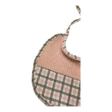 BABY VIP bavetta tinta unita fantasia quadri Rosa per Neonata T1098 ROSA BABY VIP 