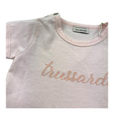 Trussardi Abito Mezza Manica Tinta Unita con Logo per Neonata TIP26018VE ROSA TRUSSARDI 