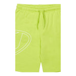 Diesel Bermuda In Tuta Tinta Unita con Logo per Bambino J02273 VERDE FLUO DIESEL 