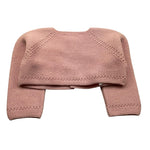 MARTIN ARANDA coprispalle tinta unita con trafori Rosa per Neonata L04910210 ROSA MARTIN ARANDA 