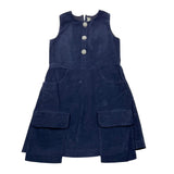 SIMONETTA abito giromanica tinta unita Blu per Bambina SV1A62 BLU SIMONETTA 