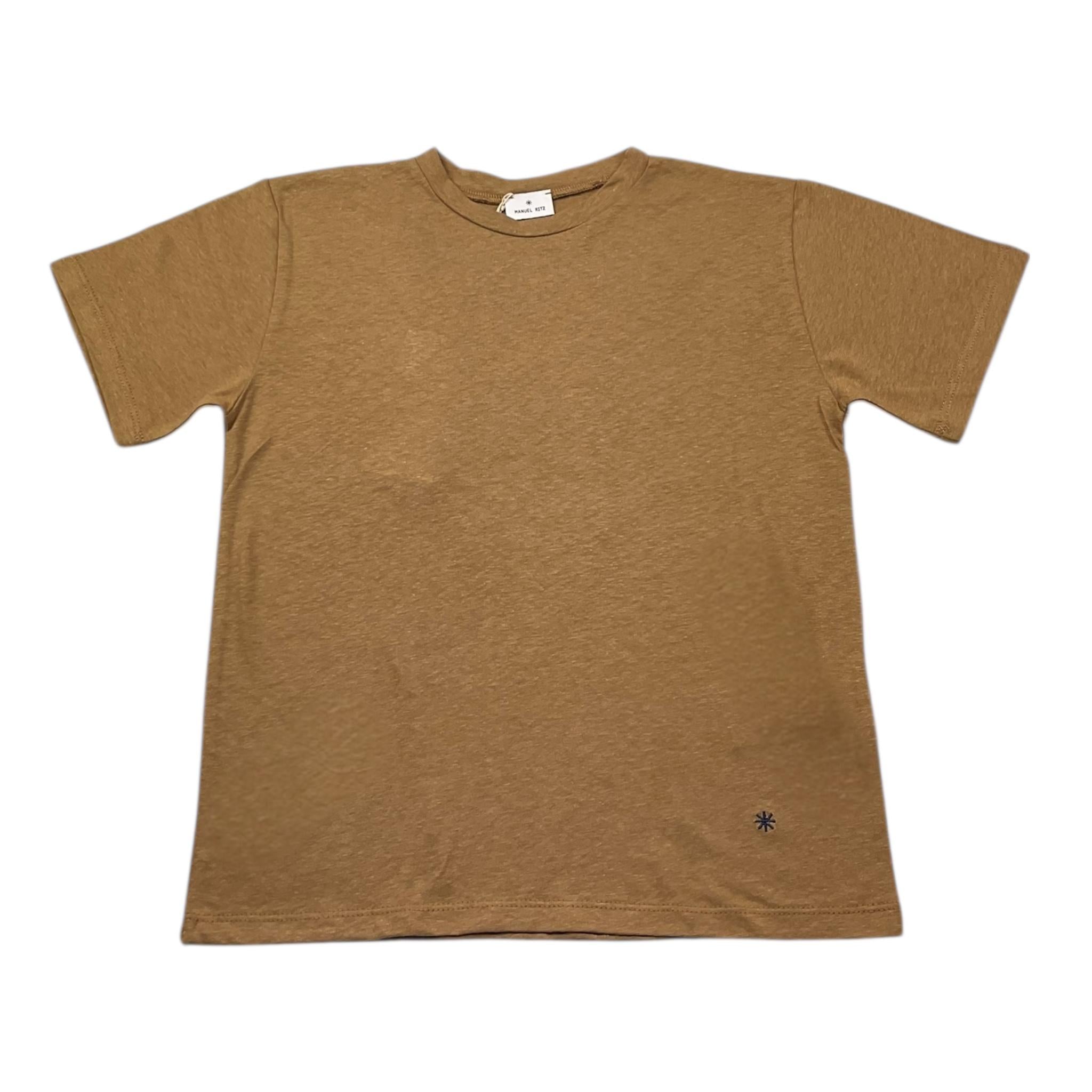 Manuel Ritz T-Shirt Girocollo Tinta Unita per Bambino MR2880X CAMMELLO MANUEL RITZ 