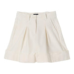 Fay Short Tinta Unita con Tasche Americane per Bambina FW6A49 PANNA FAY 