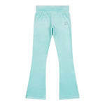 Juicy Couture Pantalone Tinta Unita In Velluto con Brillanini per Bambina JBX6501 AZZURRO JUICY COUTURE 
